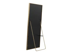 Espejo de pie 164 x 54 cm - espejo autoportante, se puede colgar o apoyar en la pared - espejo de pie grande - dorado