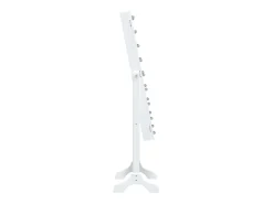 Espejo de pie blanco con LED blanco 34x37x146 cm