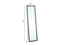 Espejo de pie Cardiff negro 146,5x38,5x30,5 cm