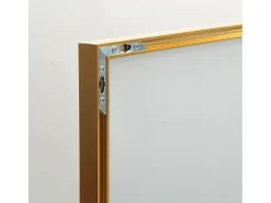 Espejo de pie de 150 x 40 cm, marco de aluminio dorado, espejo de pared moderno para colocar de pie o colgar