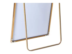 Espejo de pie de 180 x 80 cm, marco de aluminio dorado, espejo de pared moderno para colocar de pie o colgar