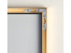 Espejo de pie de 180 x 80 cm, marco de aluminio dorado, espejo de pared moderno para colocar de pie o colgar