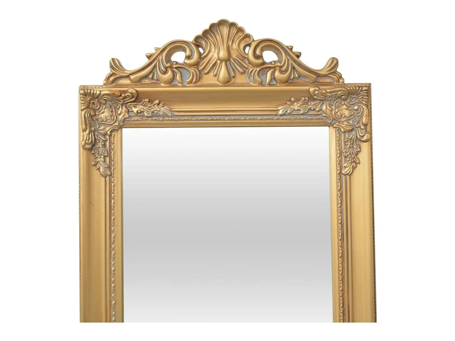 Espejo de pie estilo barroco dorado 160x40 cm ES797851