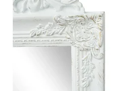 Espejo de pie estilo barroco blanco 160x40 cm ES910574