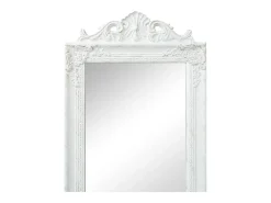 Espejo de pie estilo barroco blanco 160x40 cm ES910574
