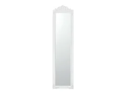Espejo de pie inclinable 160 x 40 cm blanco mate 03_0007961