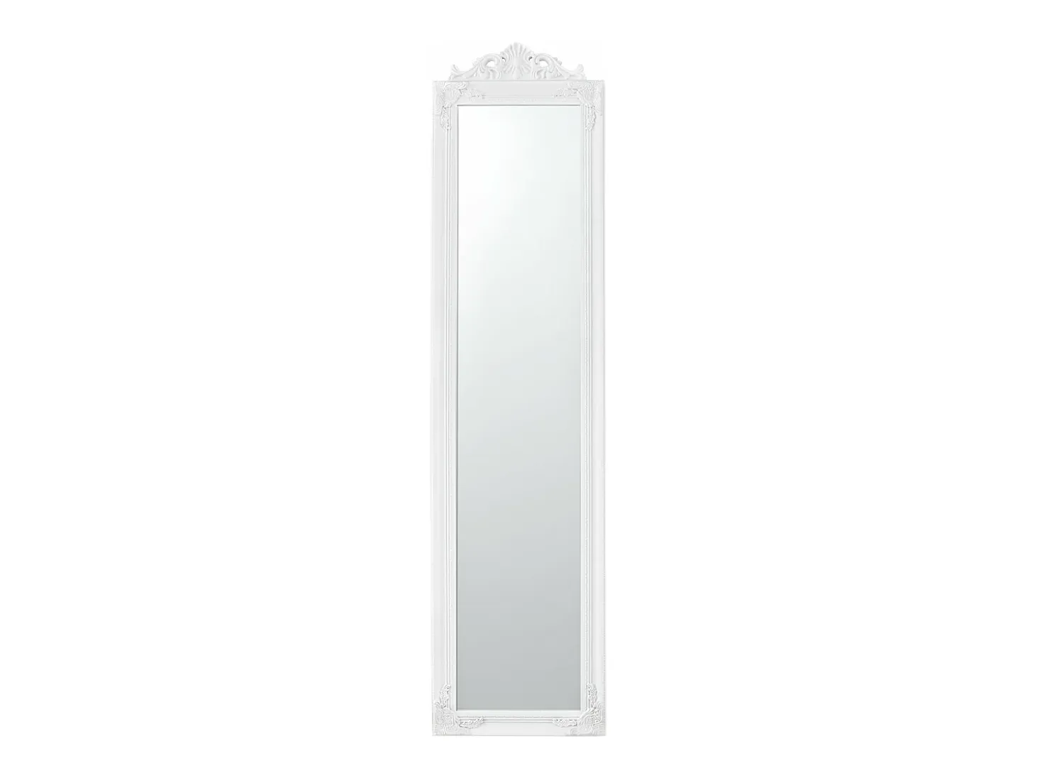 Espejo de pie inclinable 160 x 40 cm blanco mate 03_0007961
