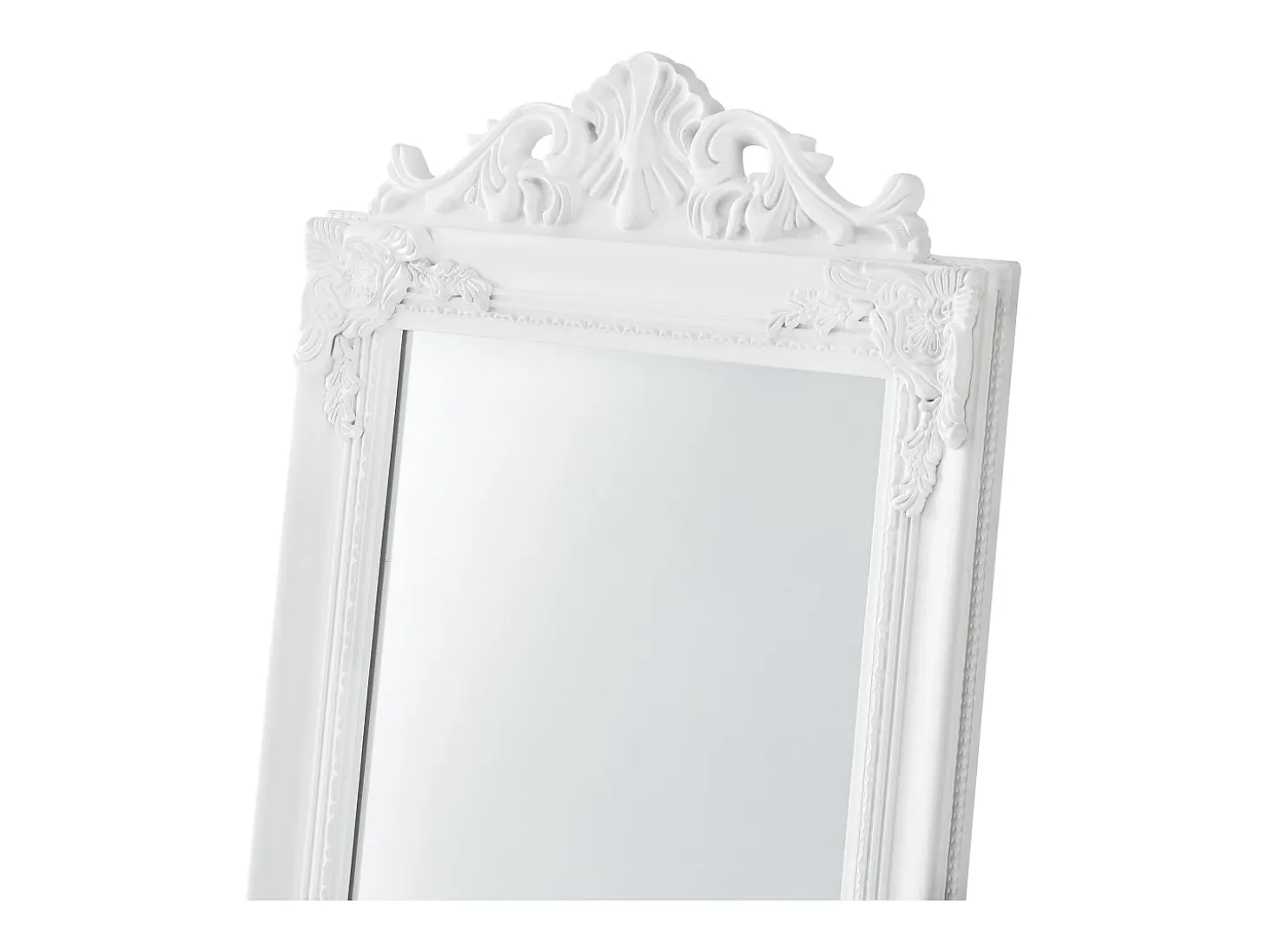Espejo de pie inclinable 160 x 40 cm blanco mate 03_0007961