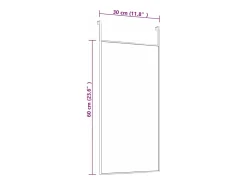Espejo de puerta dorado 30x60 cm Cristal y aluminio