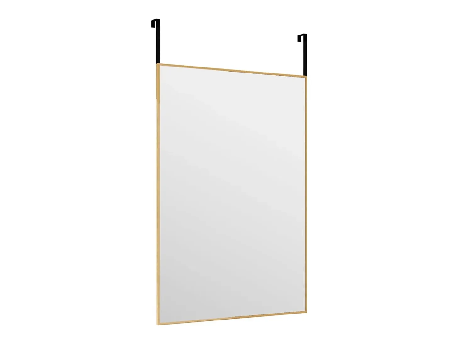 Espejo de puerta dorado 40x60 cm Cristal y aluminio