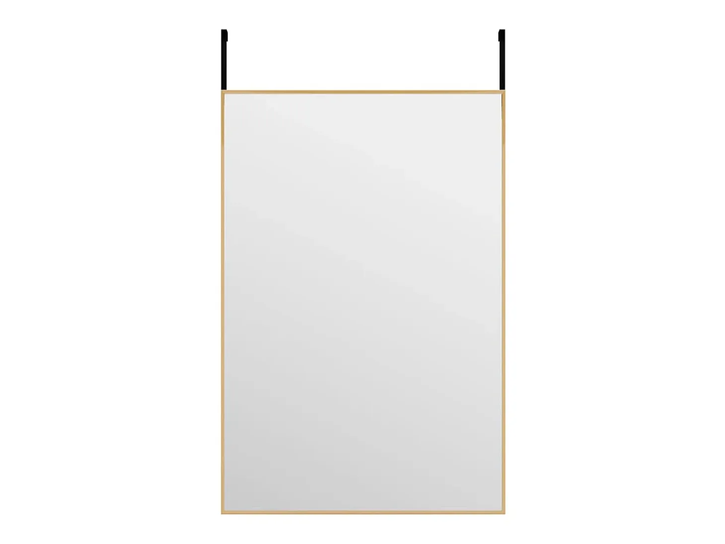 Espejo de puerta dorado 40x60 cm Cristal y aluminio