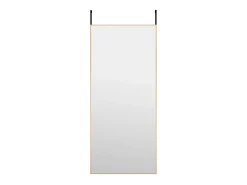 Espejo de puerta dorado 40x100 cm Cristal y aluminio