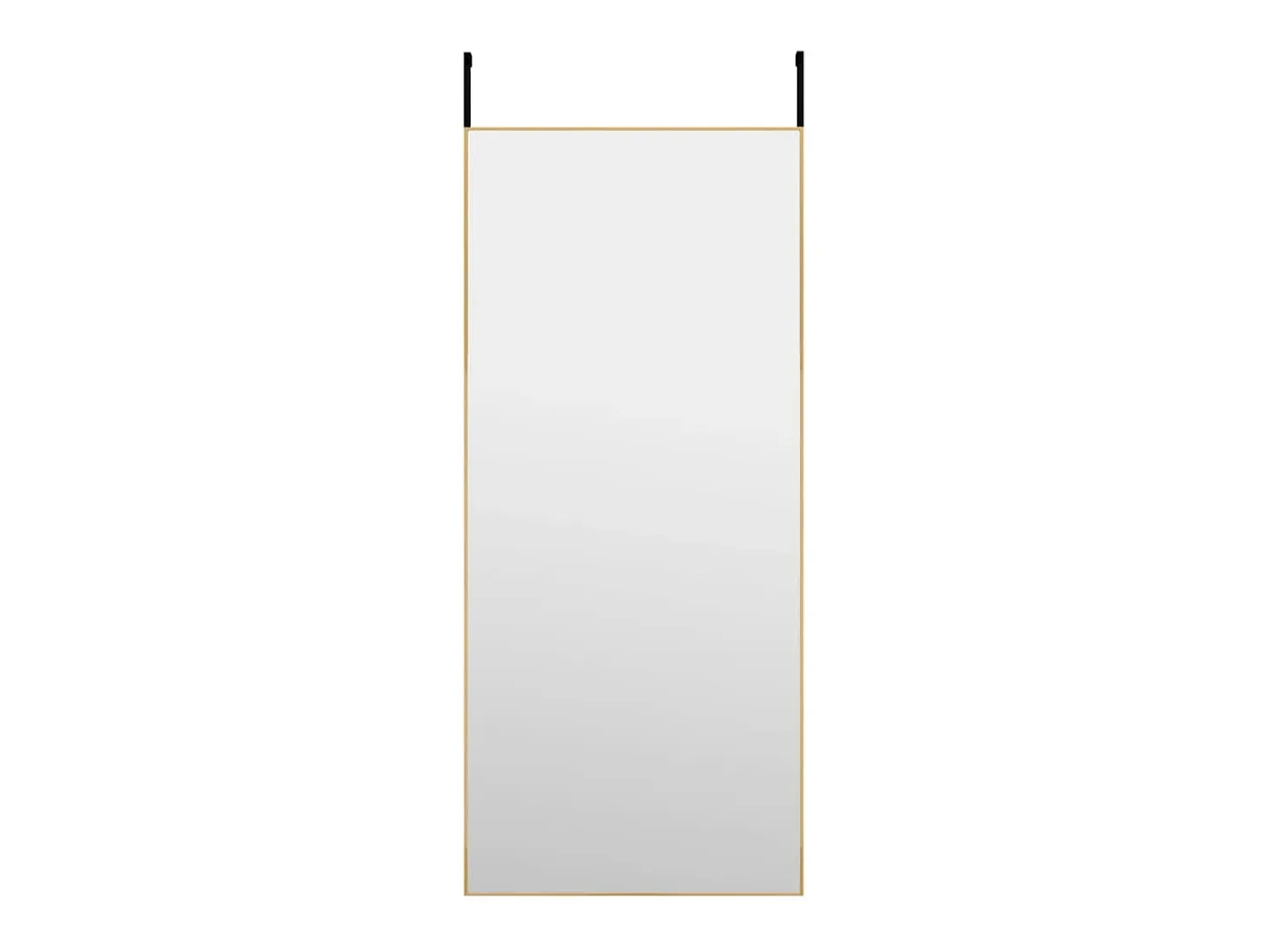 Espejo de puerta dorado 40x100 cm Cristal y aluminio