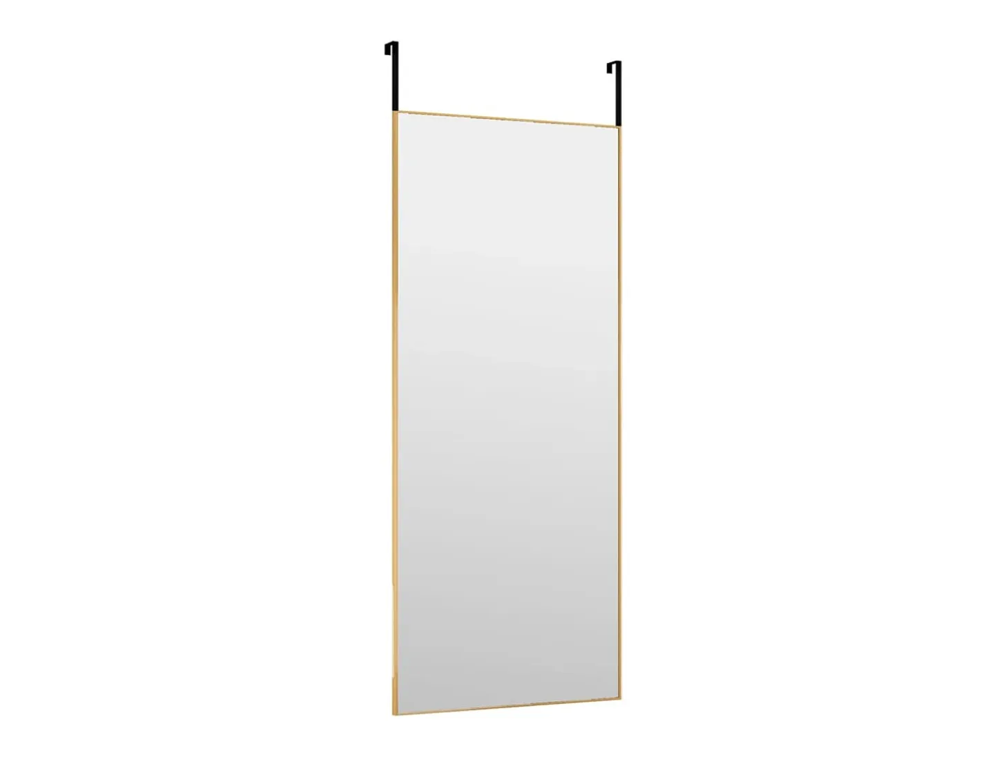 Espejo de puerta dorado 40x100 cm Cristal y aluminio