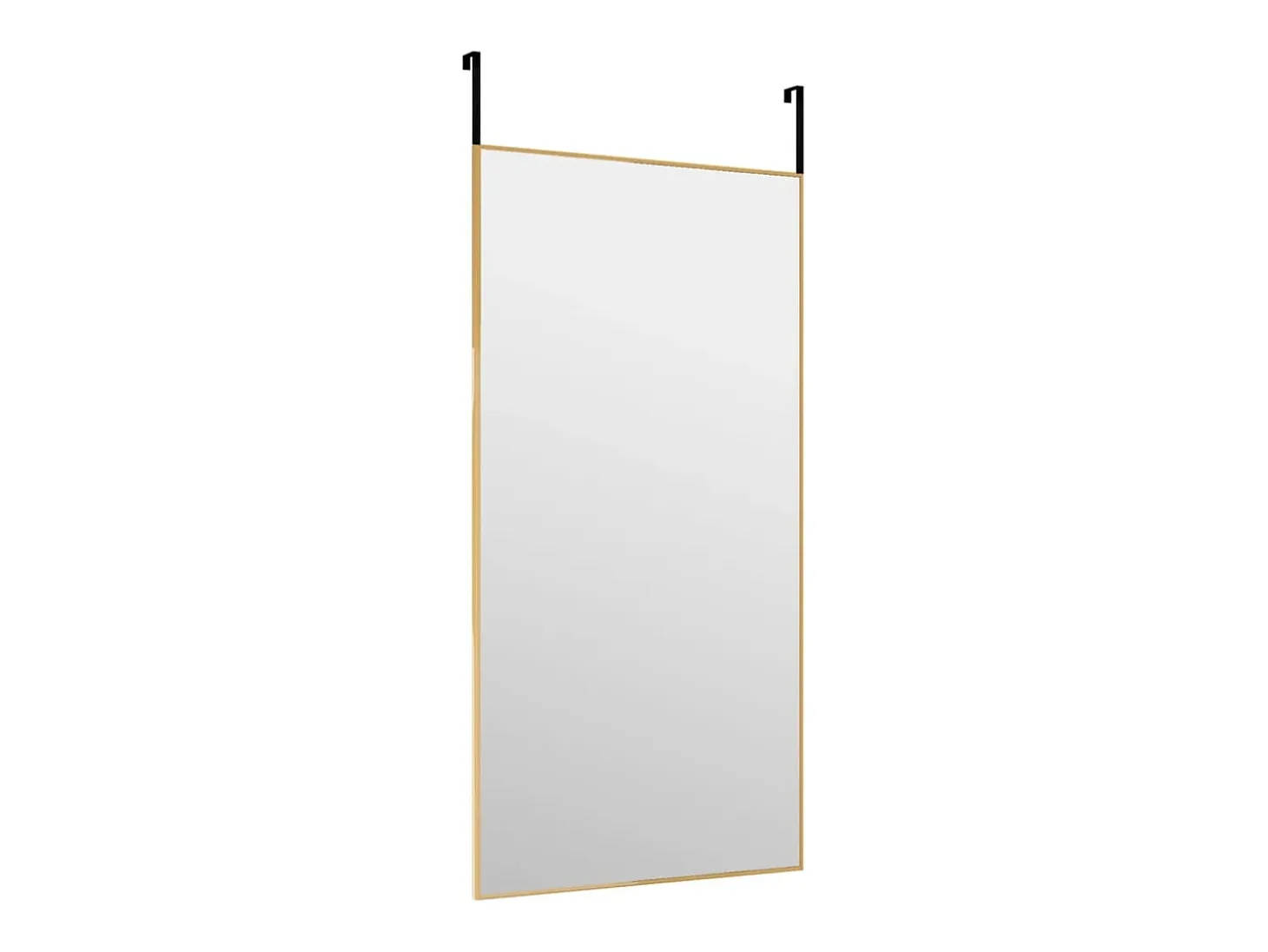 Espejo de puerta dorado 40x80 cm Cristal y aluminio