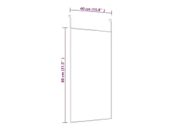 Espejo de puerta dorado 40x80 cm Cristal y aluminio
