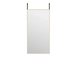 Espejo de puerta dorado 40x80 cm Cristal y aluminio