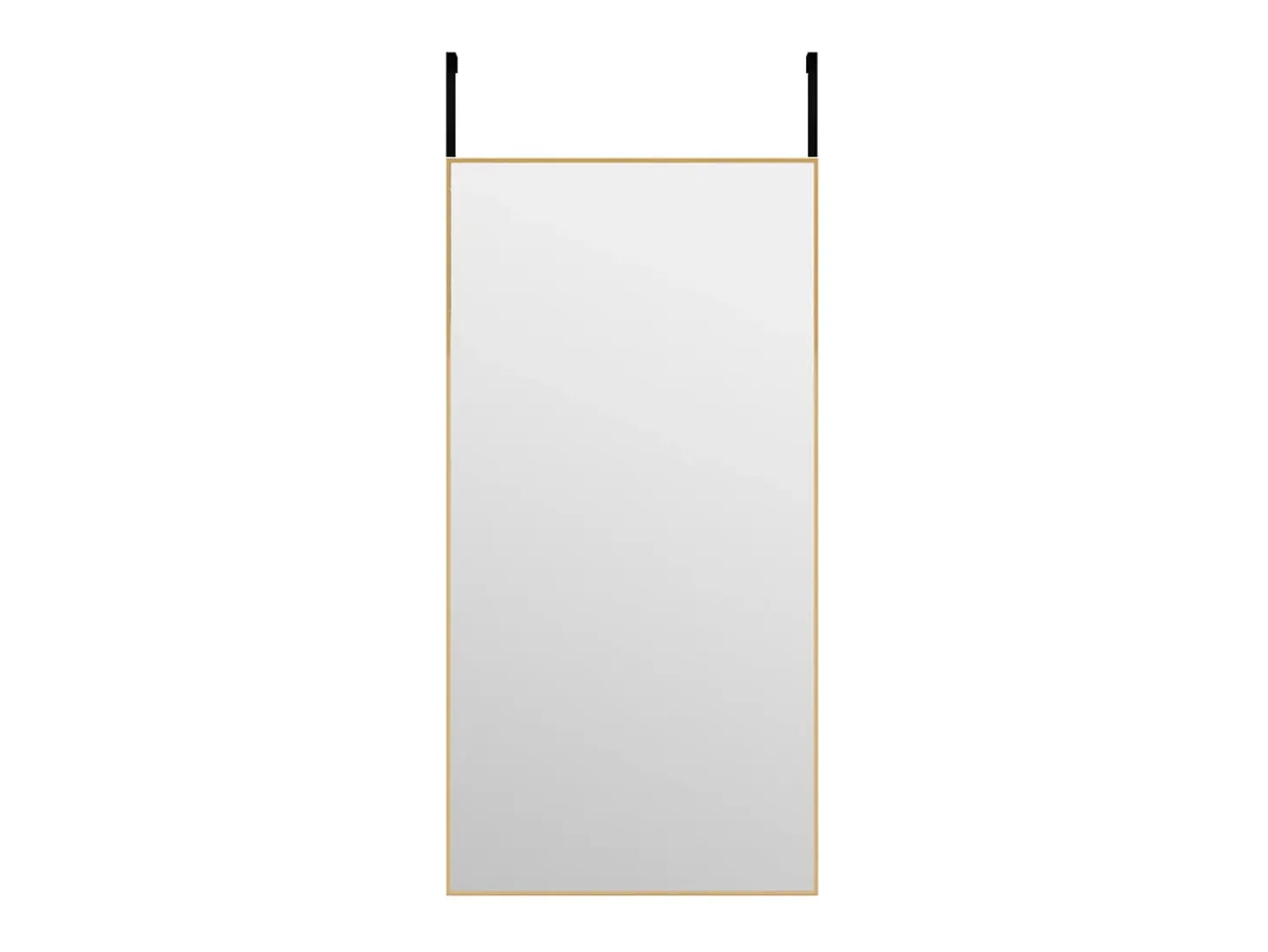 Espejo de puerta dorado 40x80 cm Cristal y aluminio