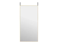 Espejo de puerta dorado 50x100 cm Cristal y aluminio