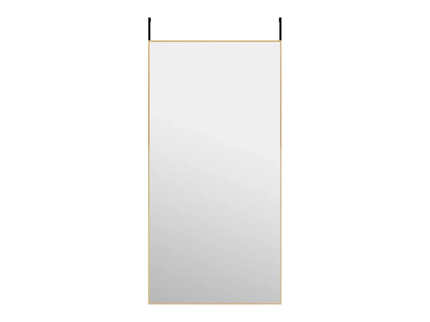 Espejo de puerta dorado 50x100 cm Cristal y aluminio