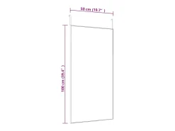 Espejo de puerta dorado 50x100 cm Cristal y aluminio