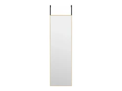 Espejo de puerta dorado 30x100 cm Cristal y aluminio