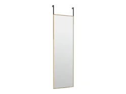 Espejo de puerta dorado 30x100 cm Cristal y aluminio