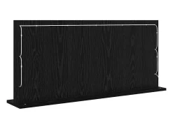 Espejo de tocador con espejo Roble negro 100 x 45 x 18 cm