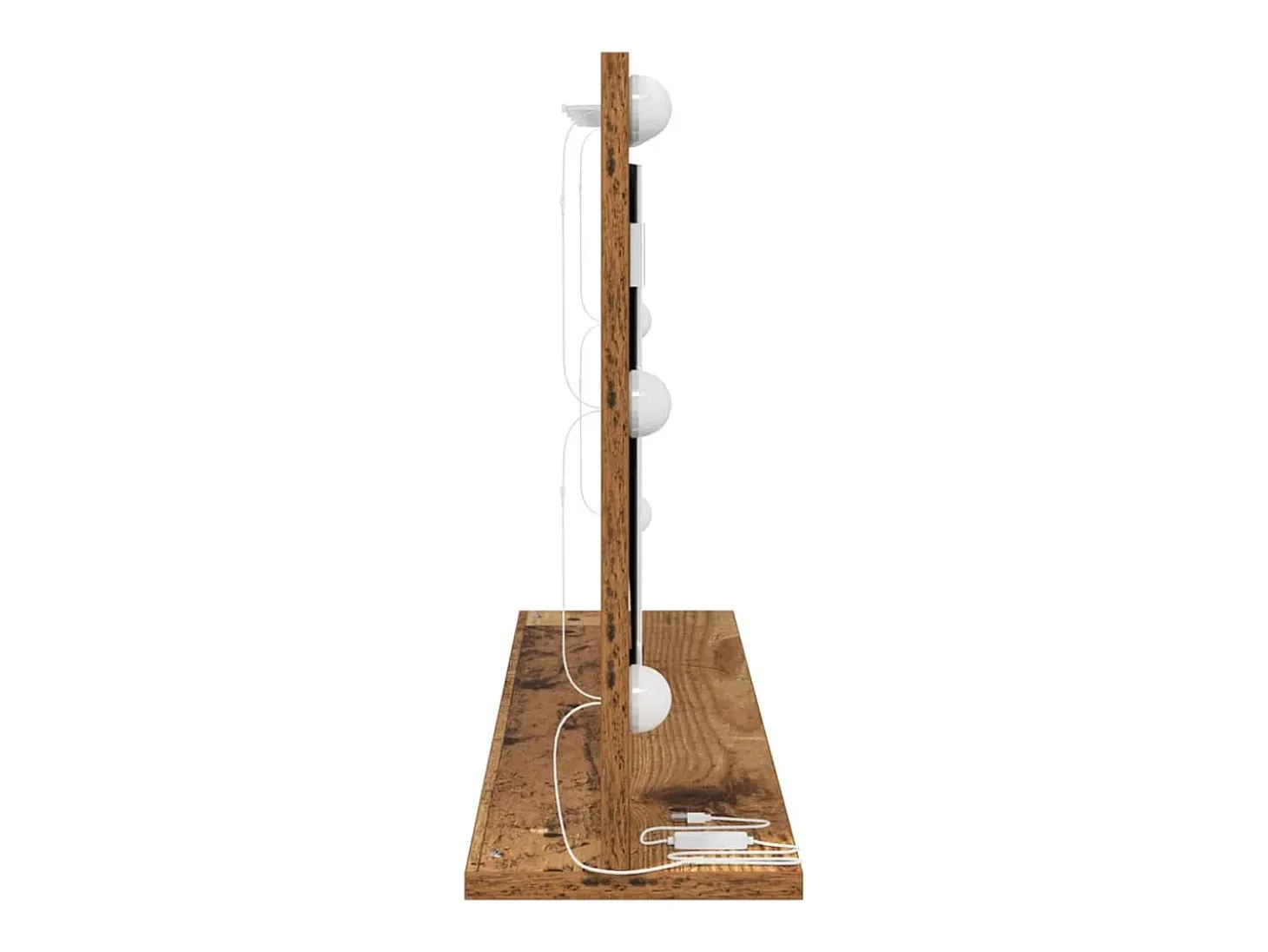 Espejo de tocador con espejo Madera antigua 80 x 45 x 18 cm