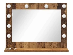 Espejo de tocador con espejo Madera antigua 60 x 45 x 18 cm