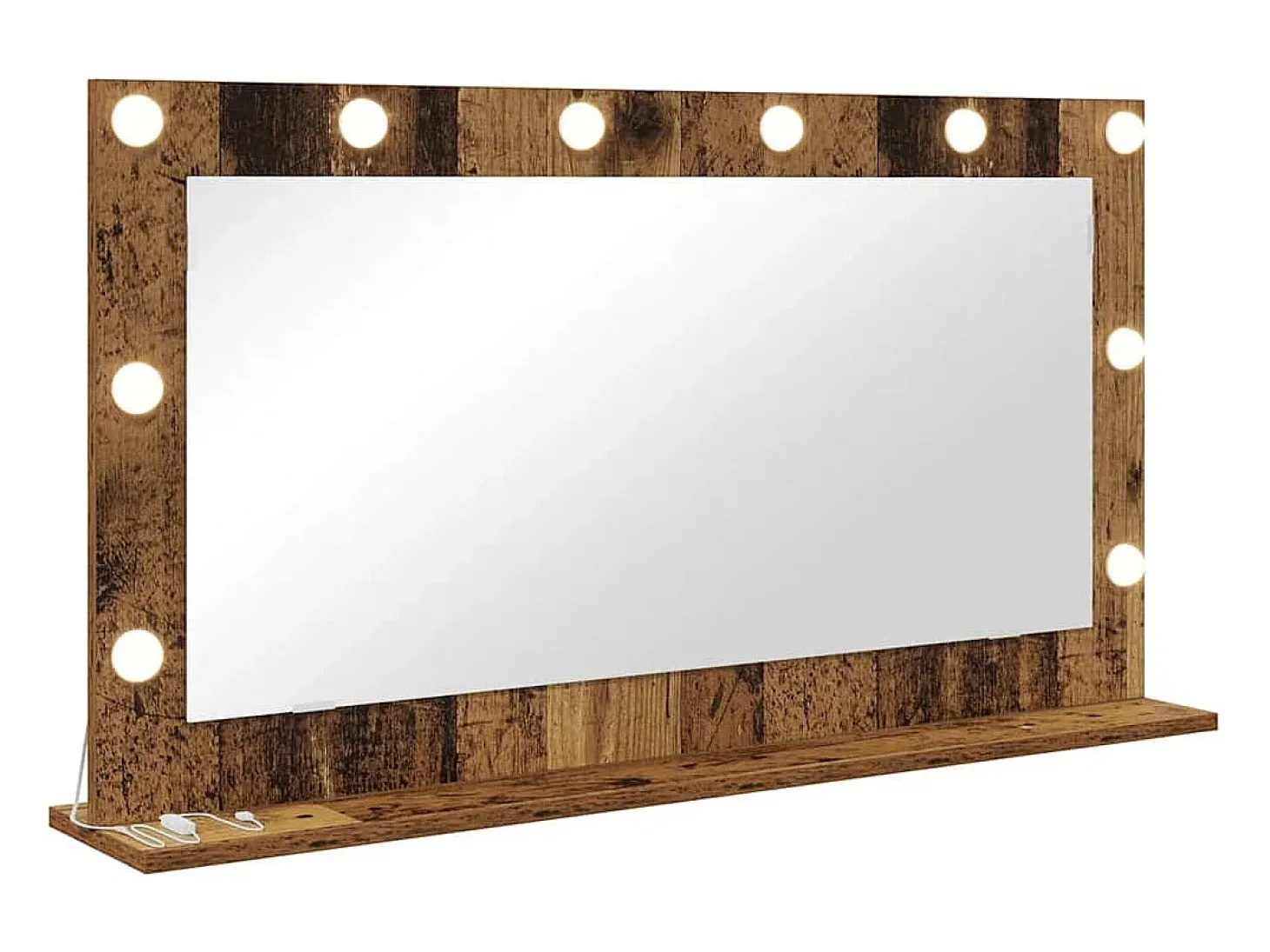 Espejo de tocador con espejo Madera antigua 100 x 55 x 18 cm