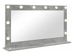 Espejo de tocador con espejo Gris hormigón 100 x 55 x 18 cm