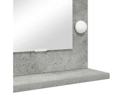 Espejo de tocador con espejo Gris hormigón 100 x 55 x 18 cm