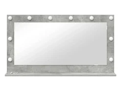 Espejo de tocador con espejo Gris hormigón 100 x 55 x 18 cm