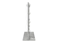 Espejo de tocador con espejo Gris hormigón 60 x 55 x 18 cm