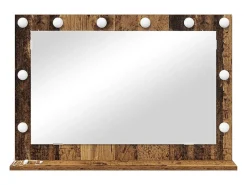 Espejo de tocador con espejo Madera antigua 80 x 55 x 18 cm