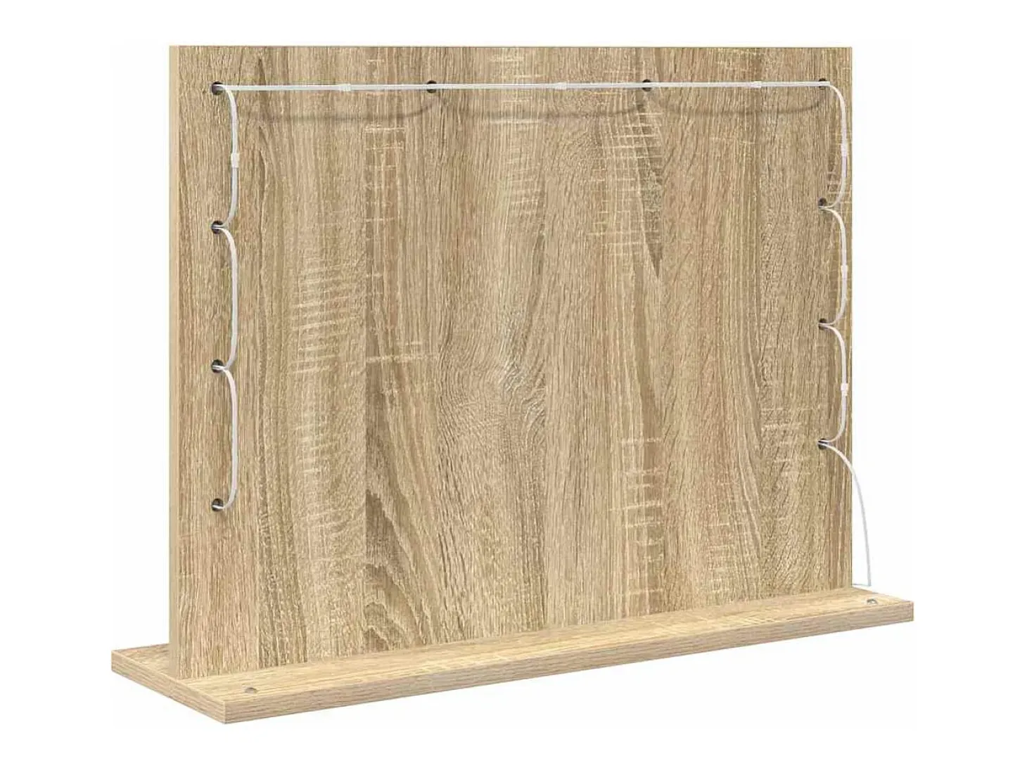 Espejo de tocador con espejo Roble Sonoma 60 x 45 x 18 cm