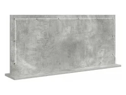 Espejo de tocador con espejo Gris hormigón 100 x 45 x 18 cm
