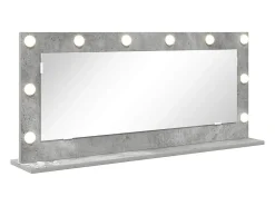 Espejo de tocador con espejo Gris hormigón 100 x 45 x 18 cm