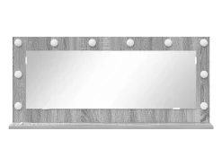Espejo de tocador con espejo Sonoma Grey 100 x 45 x 18 cm