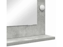 Espejo de tocador con espejo Gris hormigón 70 x 50 x 18 cm
