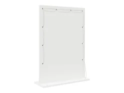 Espejo de tocador con luces LED Blanco 70 x 50 x 18 cm