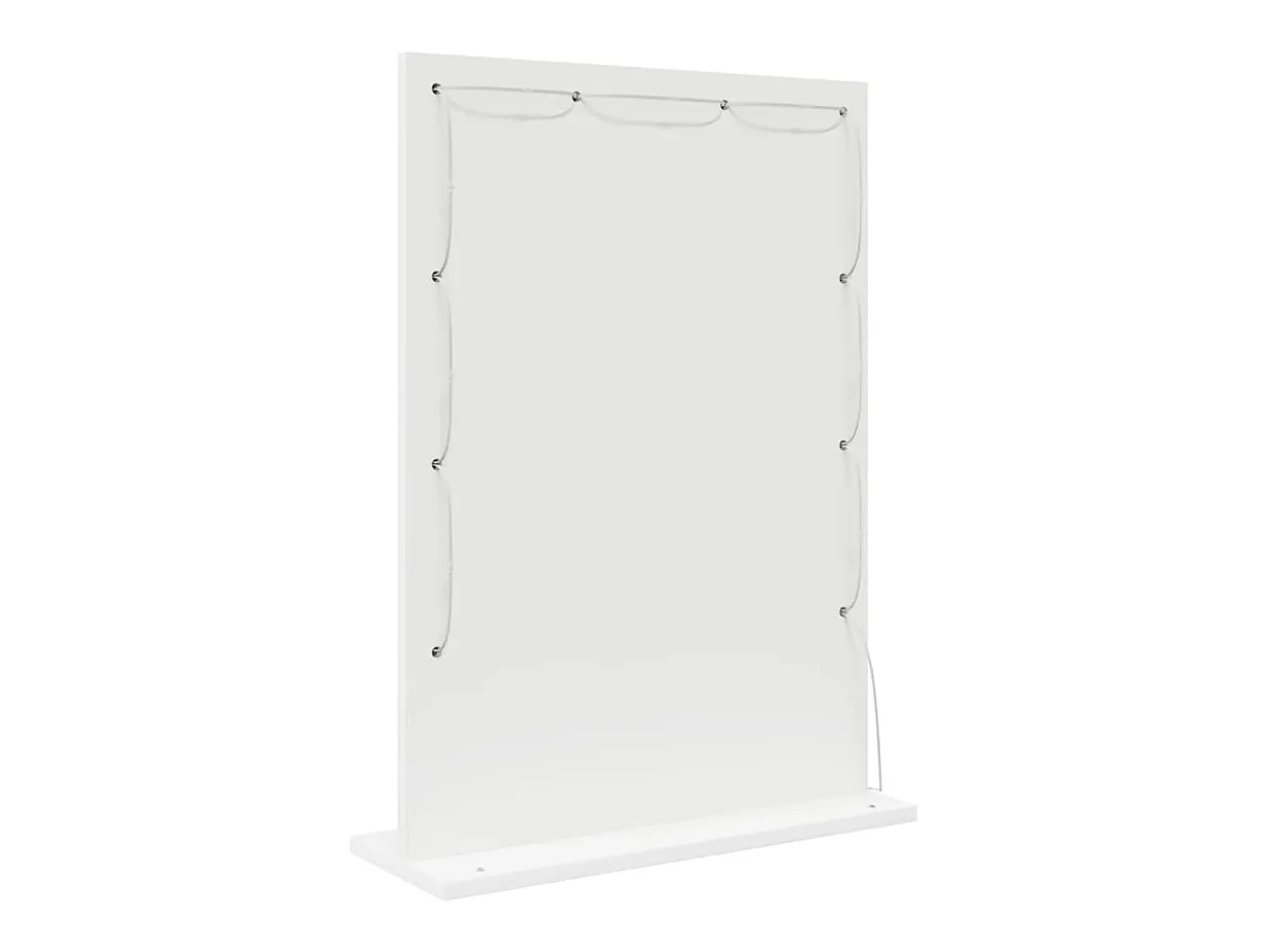 Espejo de tocador con luces LED Blanco 70 x 50 x 18 cm