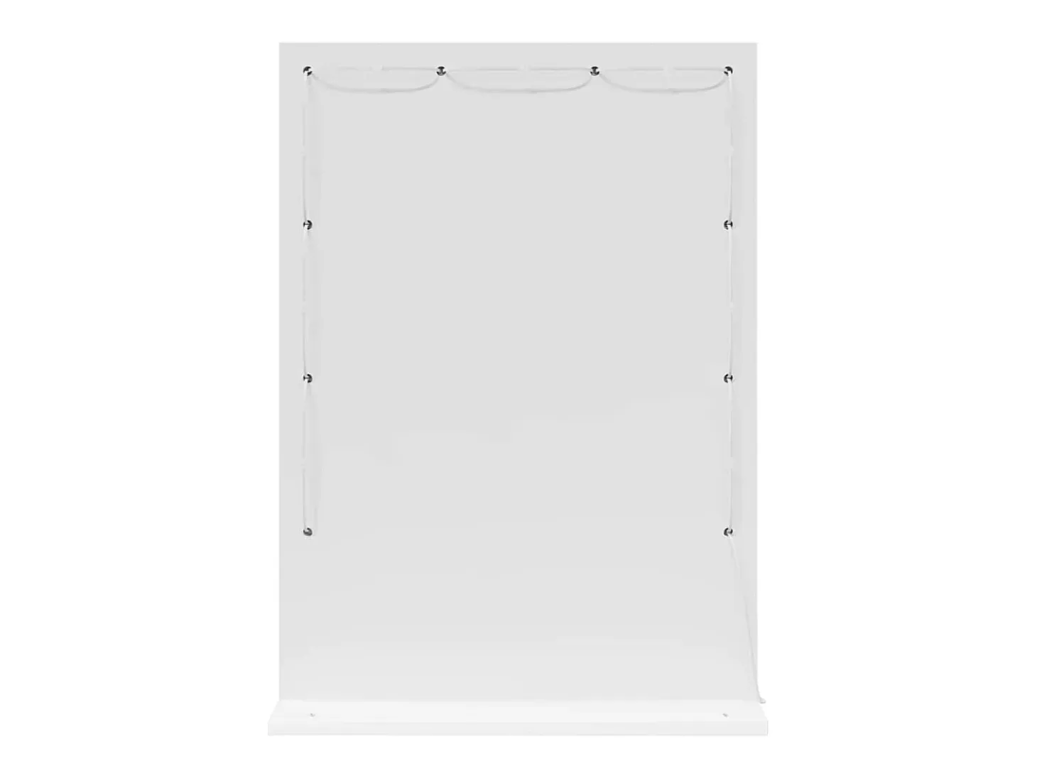 Espejo de tocador con luces LED Blanco 70 x 50 x 18 cm