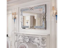 Espejo decorativo grande para salón, espejo de pared decorativo rectangular, espejos de pared de diseño, 100x70cm