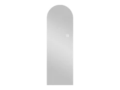 Espejo LED de pie o de pared, 165x50 cm, con brillo regulable - Cristal plateado