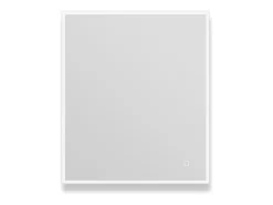 Espejo LED rectangular L60/80cm de vidrio plateado ECLIPS