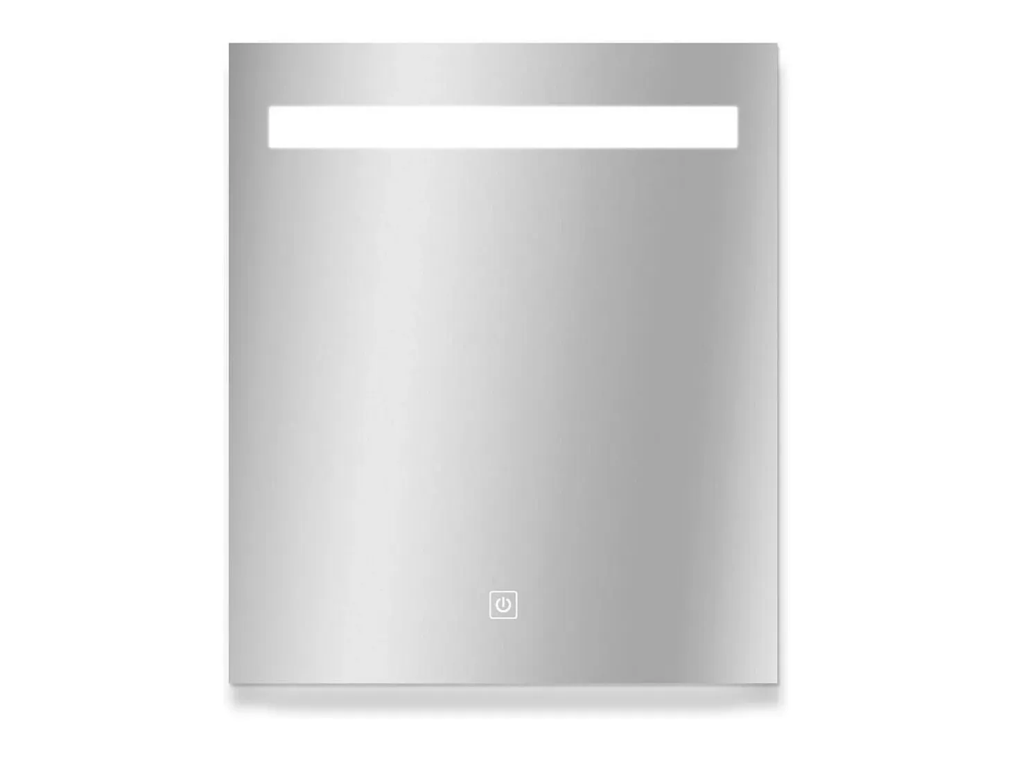 Espejo LED rectangular L60/80cm de vidrio plateado NOVA LUX
