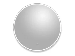 Espejo LED redondo D60/120cm de vidrio plateado CANDRA
