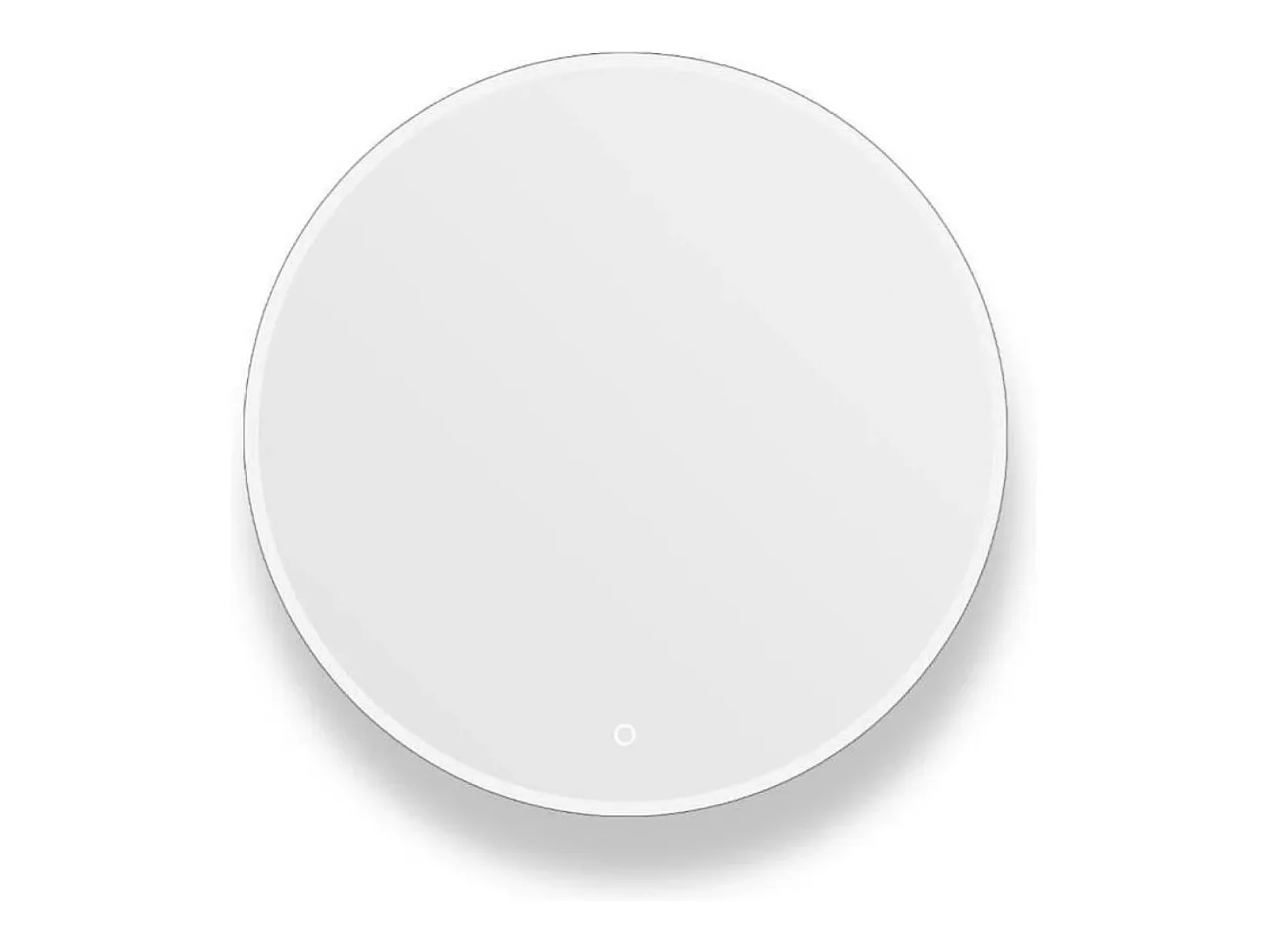 Espejo LED redondo D60/70/80cm en vidrio plateado ORAYA